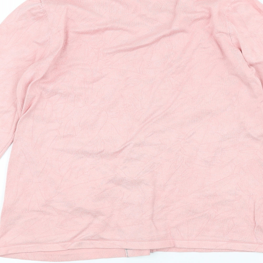 Bonmarché Womens Pink   Cardigan Jumper Size 8