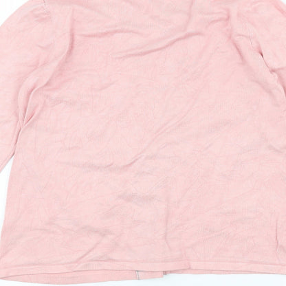 Bonmarché Womens Pink   Cardigan Jumper Size 8