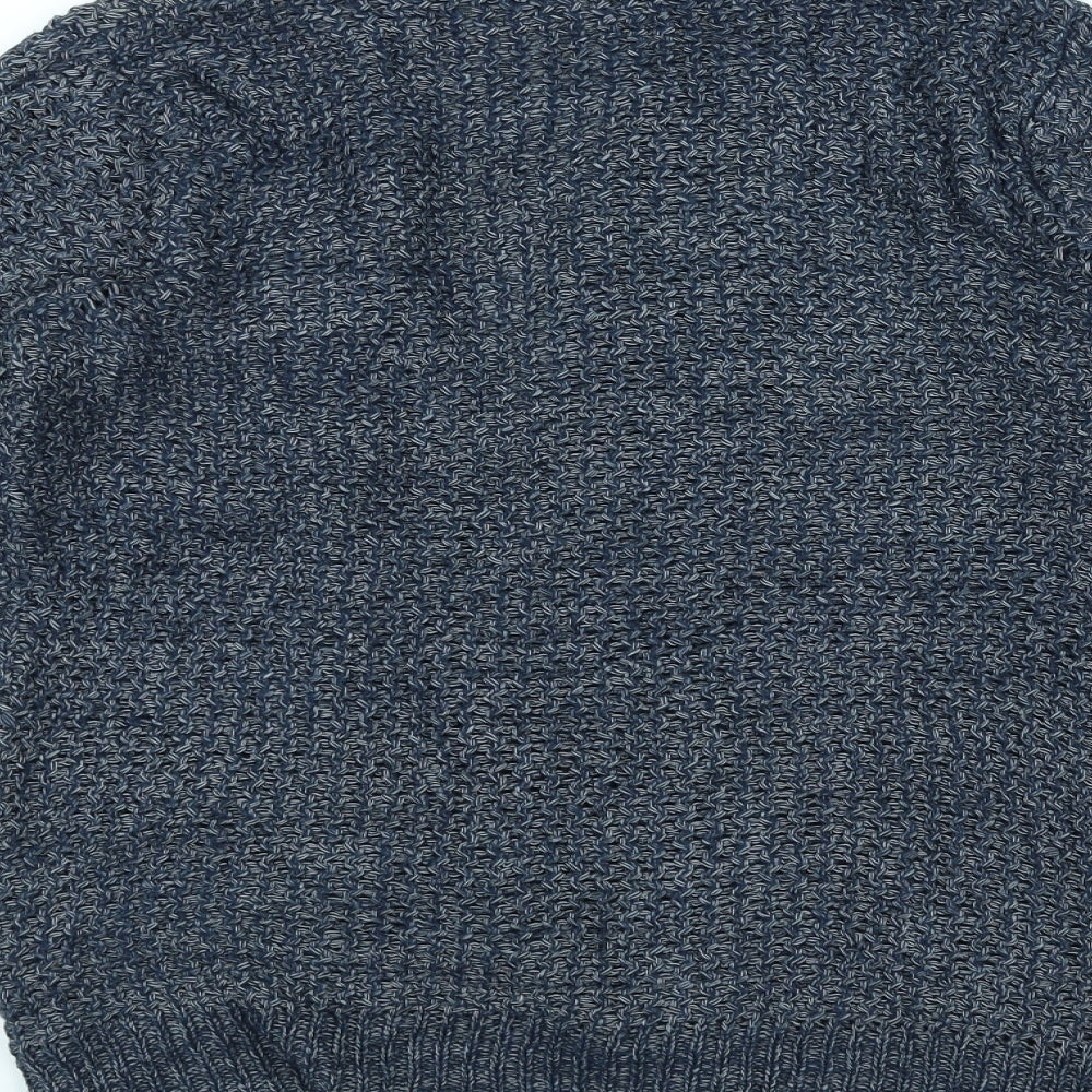 F&F Womens Blue  Knit Jacket Coatigan Size 12