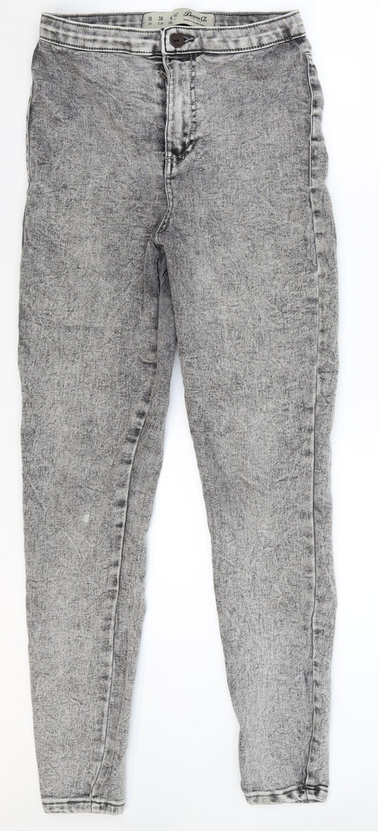 Denim Co Womens Grey  Denim Jegging Jeans Size 10 L28 in