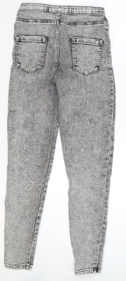 Denim Co Womens Grey  Denim Jegging Jeans Size 10 L28 in