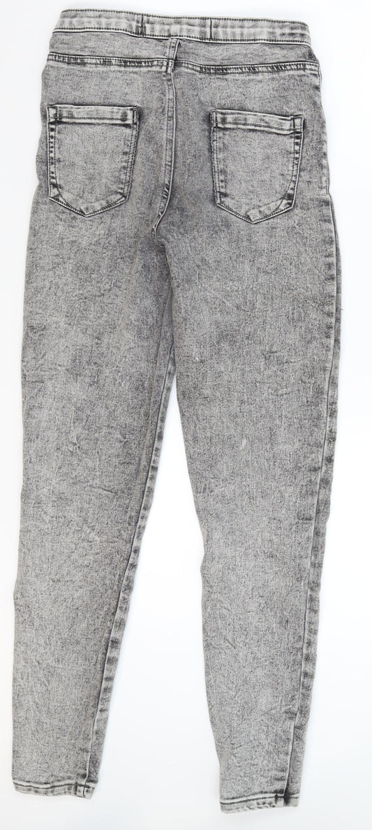 Denim Co Womens Grey  Denim Jegging Jeans Size 10 L28 in