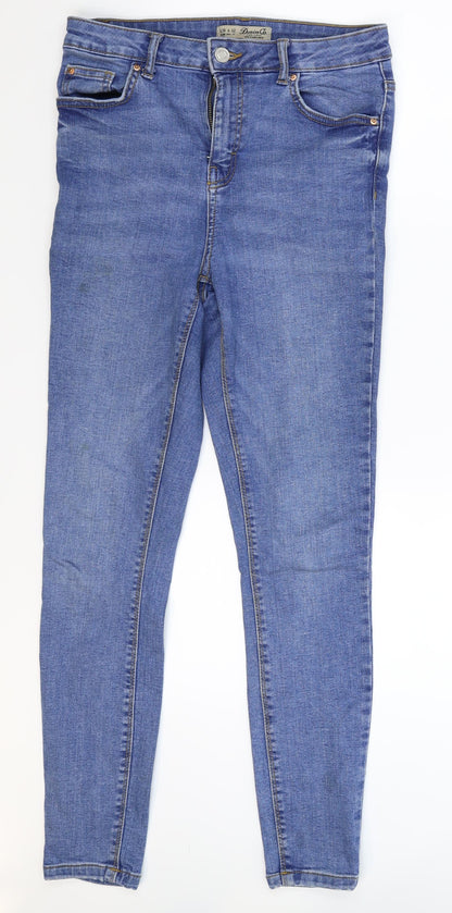 Denim Co Womens Blue  Denim Skinny Jeans Size 10 L28 in
