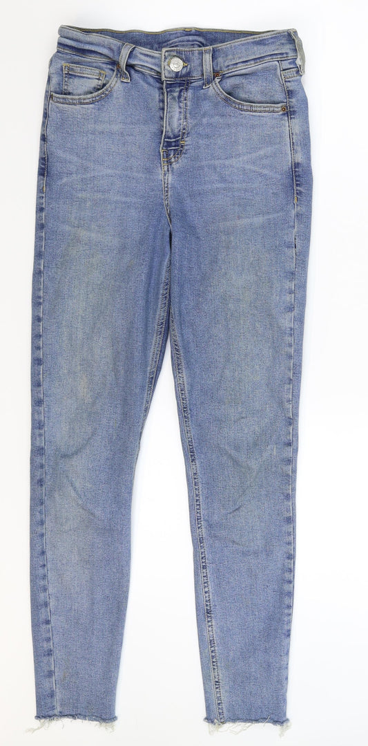 Topshop Womens Blue  Denim Skinny Jeans Size 26 in L26 in