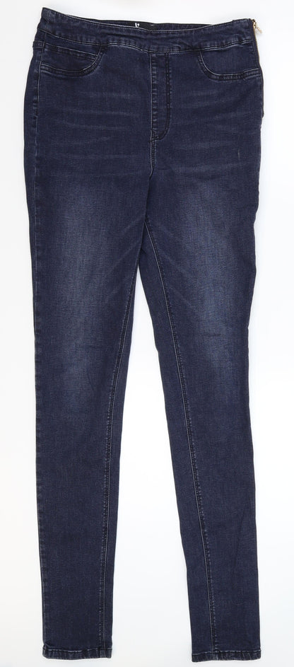 Very Womens Blue  Denim Skinny Jeans Size 12 L32 in