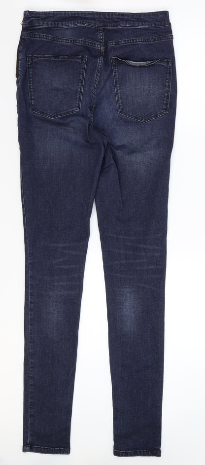 Very Womens Blue  Denim Skinny Jeans Size 12 L32 in