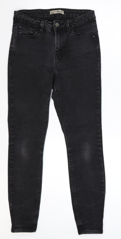 Denim Co Womens Black  Denim Skinny Jeans Size 10 L27 in