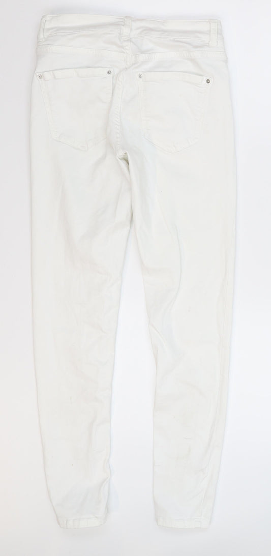 Hallhuber Womens White  Denim Jegging Jeans Size 10 L27 in