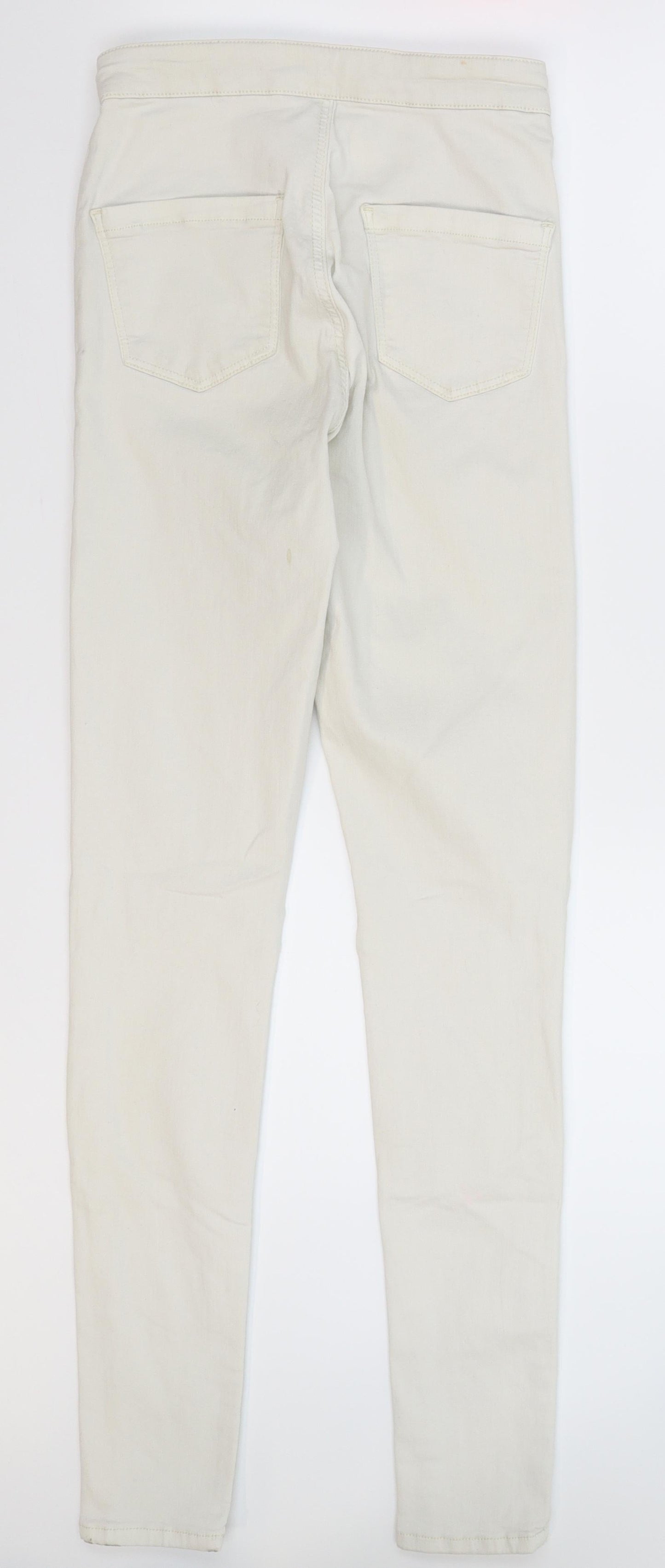 Topshop Womens White  Denim Jegging Jeans Size 28 in L30 in