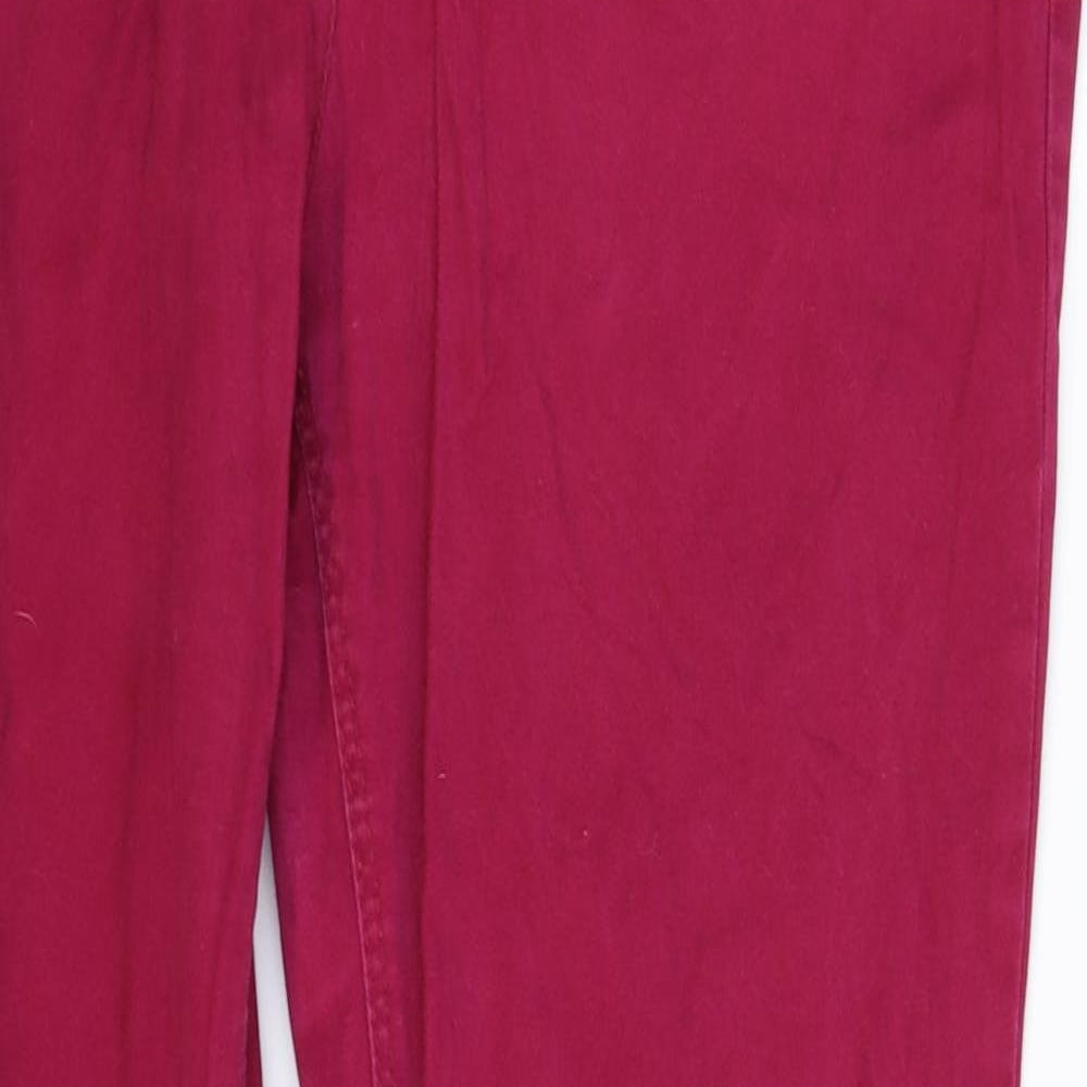 C&A Womens Pink  Denim Straight Jeans Size 32 in L30 in