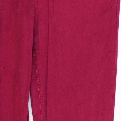 C&A Womens Pink  Denim Straight Jeans Size 32 in L30 in