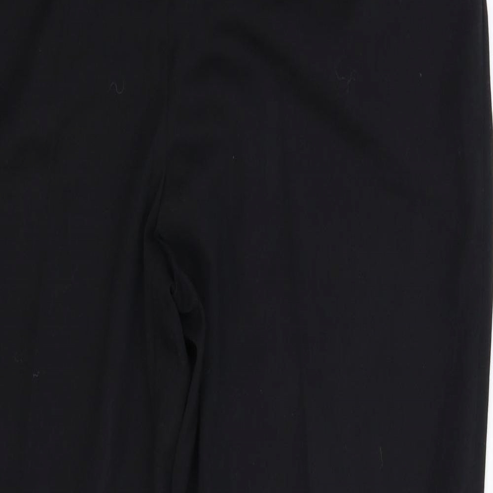 TU Womens Black  Rayon Trousers  Size 14 L28 in