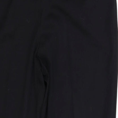 TU Womens Black  Rayon Trousers  Size 14 L28 in