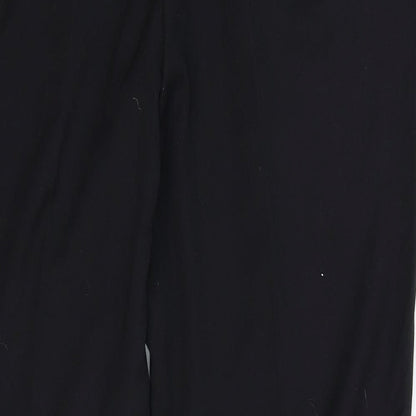 TU Womens Black  Rayon Trousers  Size 14 L28 in