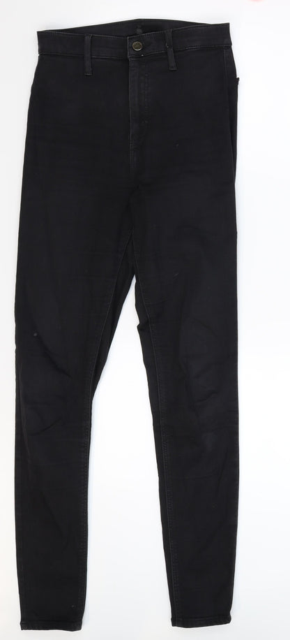 Topshop Womens Black  Denim Jegging Jeans Size 28 in L30 in
