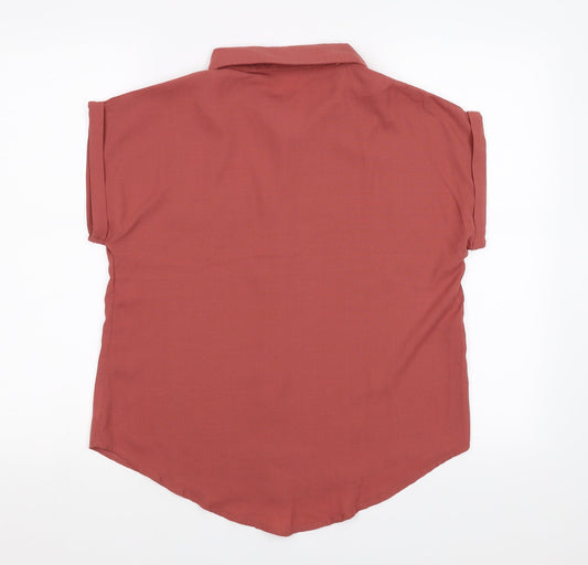 SheIn Womens Pink   Basic Blouse Size M