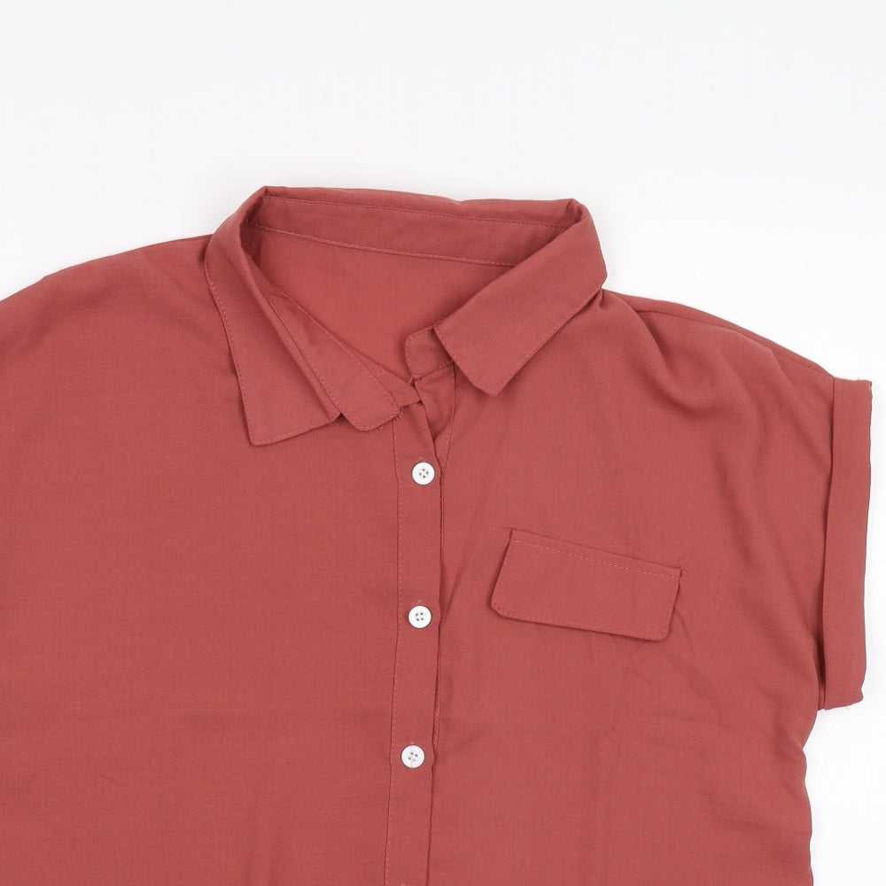 SheIn Womens Pink   Basic Blouse Size M