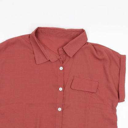 SheIn Womens Pink   Basic Blouse Size M