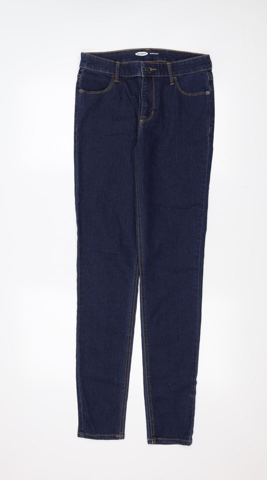 Old Navy Womens Blue  Denim Skinny Jeans Size 28 L31 in