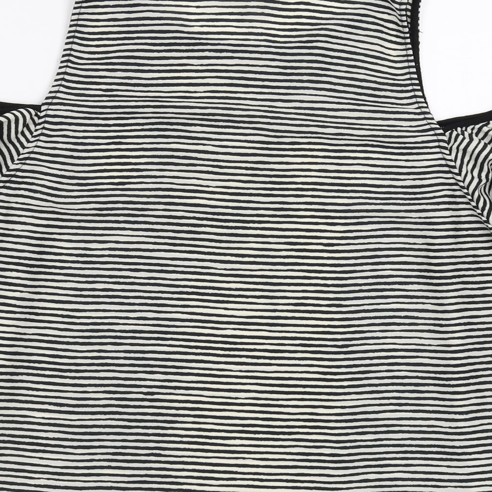 Womens UK Size L Zara Black Basic Blouse