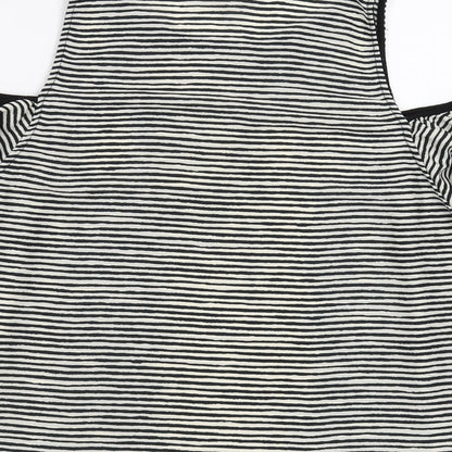 Womens UK Size L Zara Black Basic Blouse