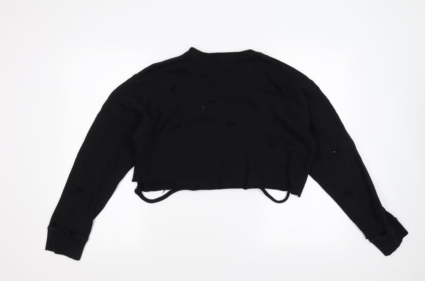 Womens UK Size M FOREVER 21 Black Pullover Sweatshirt