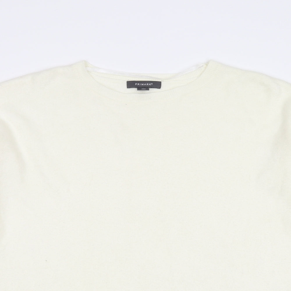 Primark Womens Ivory   Pullover Jumper Size M