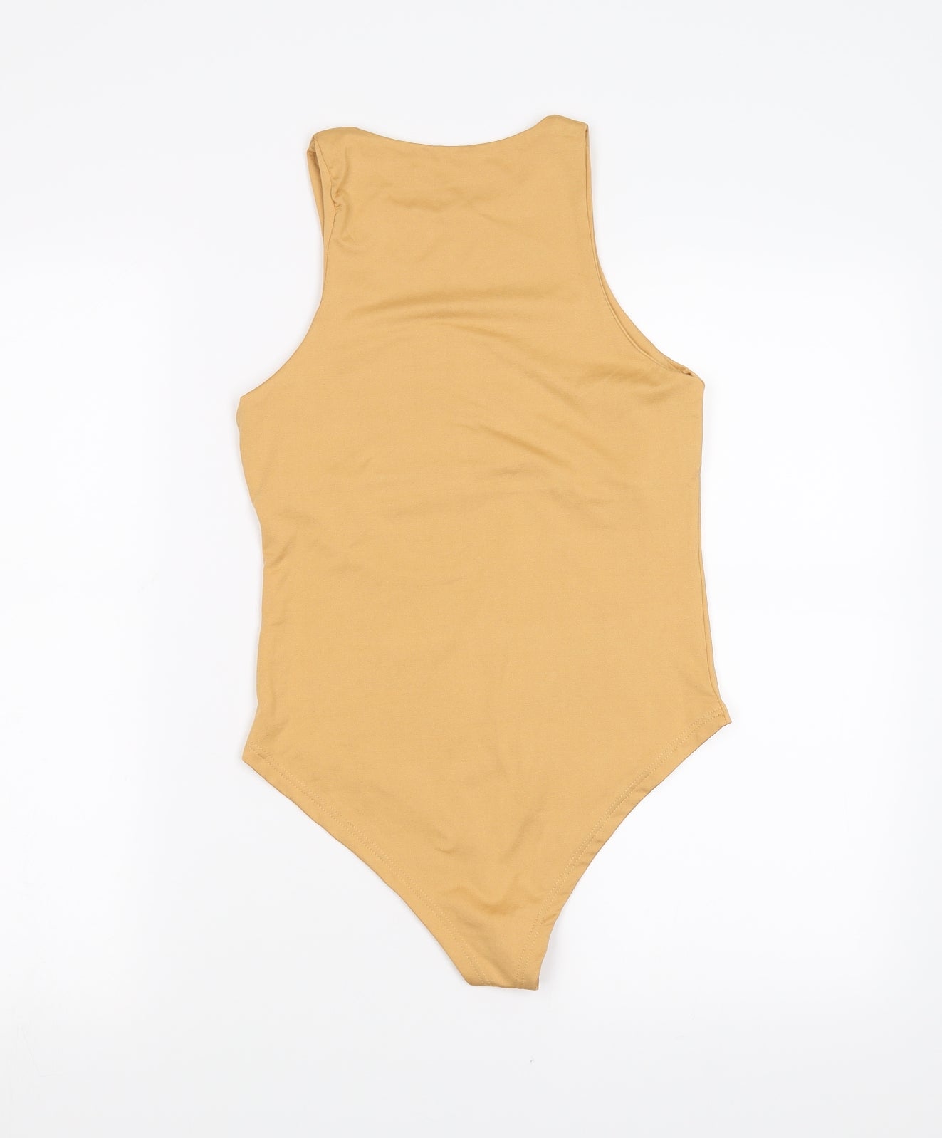 Trendyol Womens Gold   Bodysuit One-Piece Size S