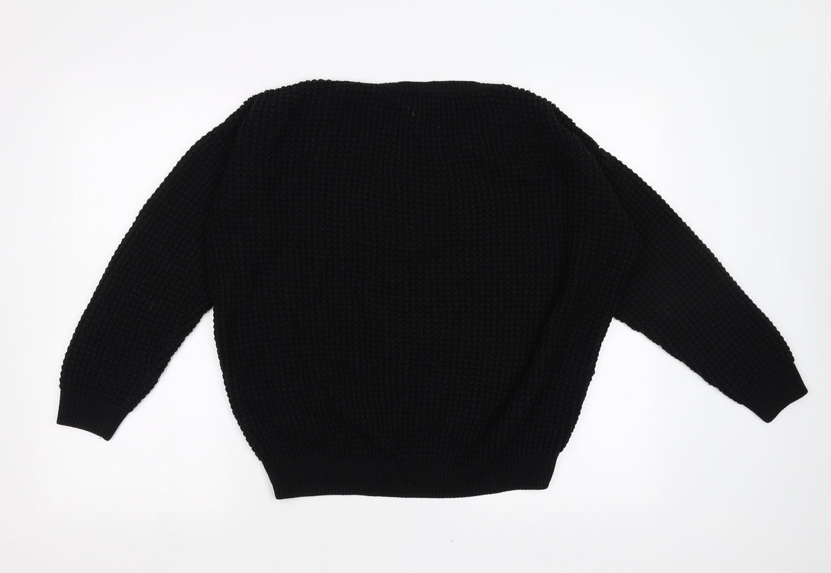 Topshop Womens Black   Pullover Jumper Size 8