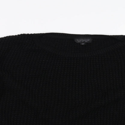 Topshop Womens Black   Pullover Jumper Size 8