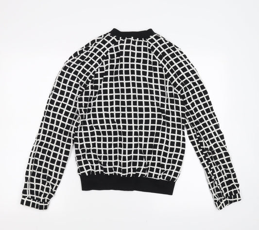 Primark Womens Black Check  Jacket  Size 10