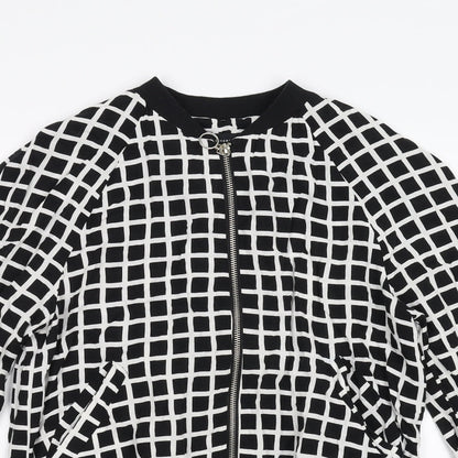 Primark Womens Black Check  Jacket  Size 10
