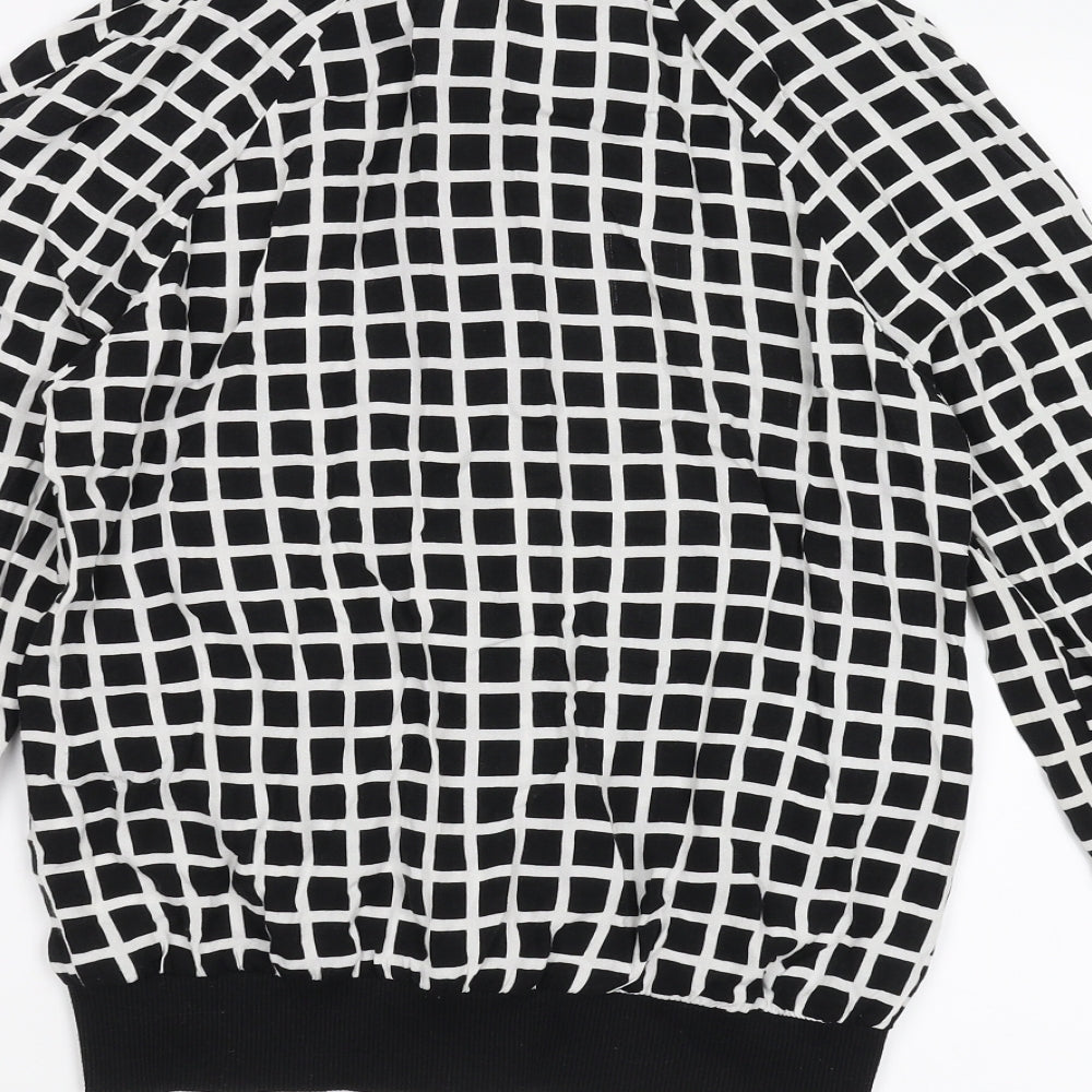 Primark Womens Black Check  Jacket  Size 10