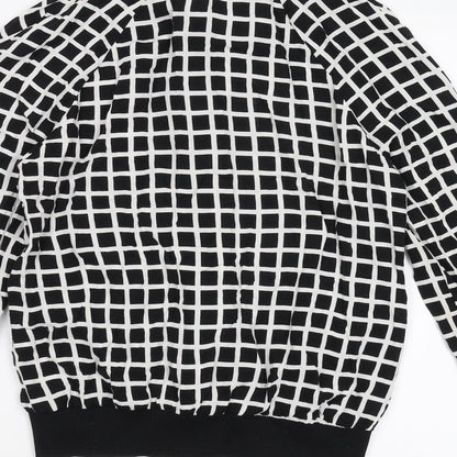 Primark Womens Black Check  Jacket  Size 10