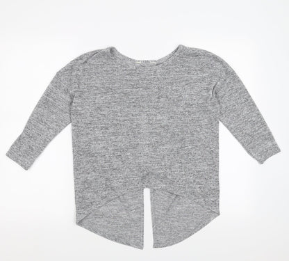 Miss Selfridge Womens Grey   Pullover Jumper Size 10  - Twist Detail