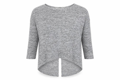 Miss Selfridge Womens Grey   Pullover Jumper Size 10  - Twist Detail
