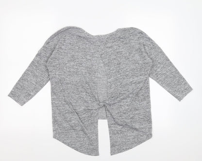 Miss Selfridge Womens Grey   Pullover Jumper Size 10  - Twist Detail