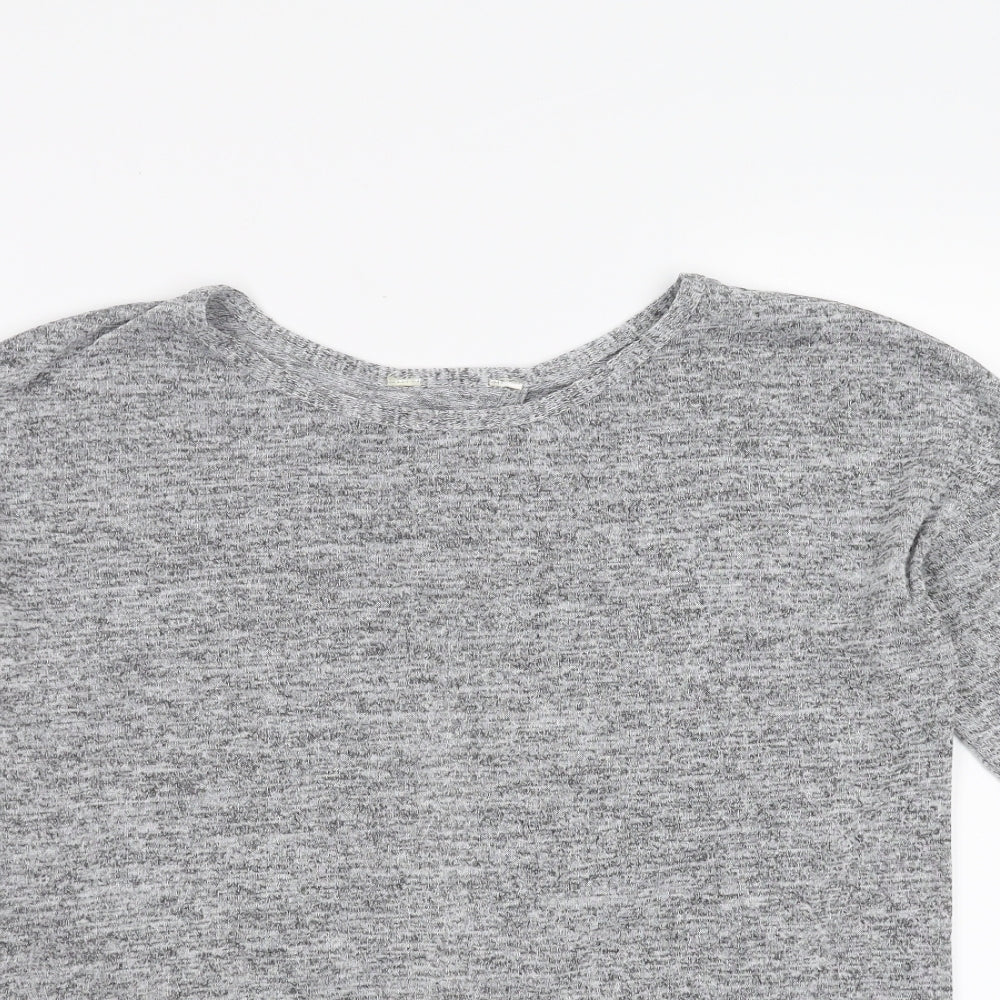 Miss Selfridge Womens Grey   Pullover Jumper Size 10  - Twist Detail