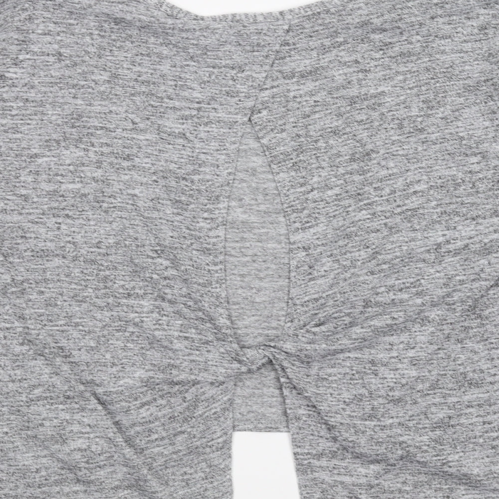 Miss Selfridge Womens Grey   Pullover Jumper Size 10  - Twist Detail
