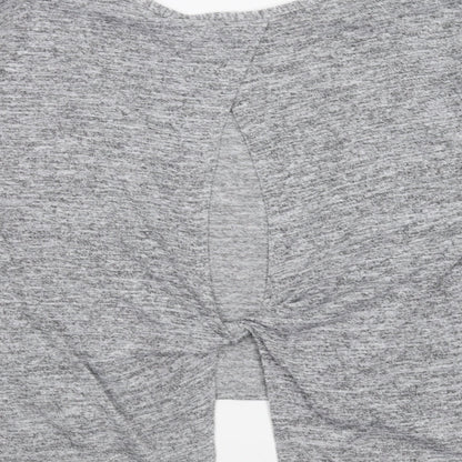 Miss Selfridge Womens Grey   Pullover Jumper Size 10  - Twist Detail
