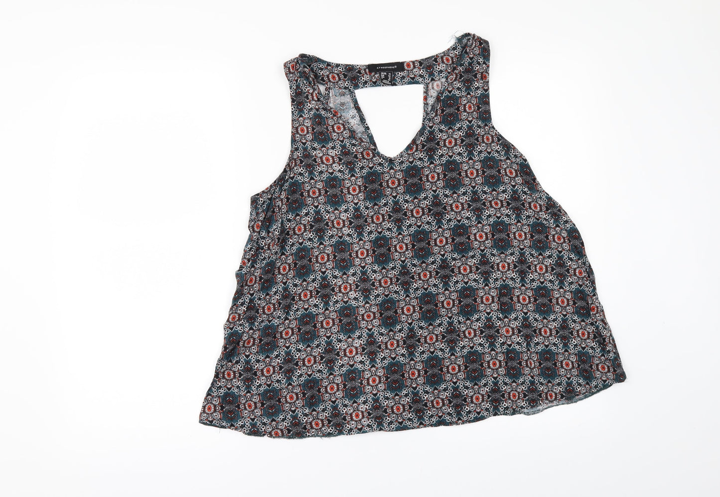 Primark Womens Green Geometric  Camisole T-Shirt Size 14