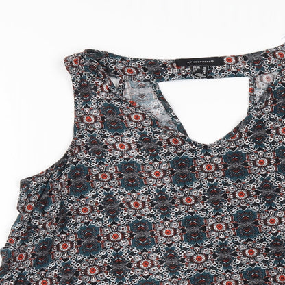 Primark Womens Green Geometric  Camisole T-Shirt Size 14