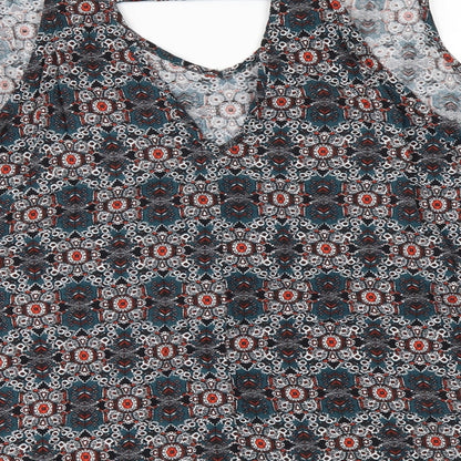 Primark Womens Green Geometric  Camisole T-Shirt Size 14