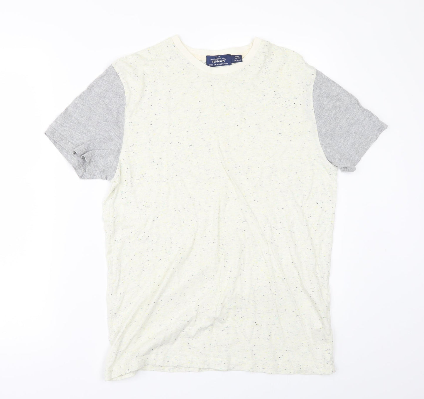 Topman Mens Beige    T-Shirt Size XS