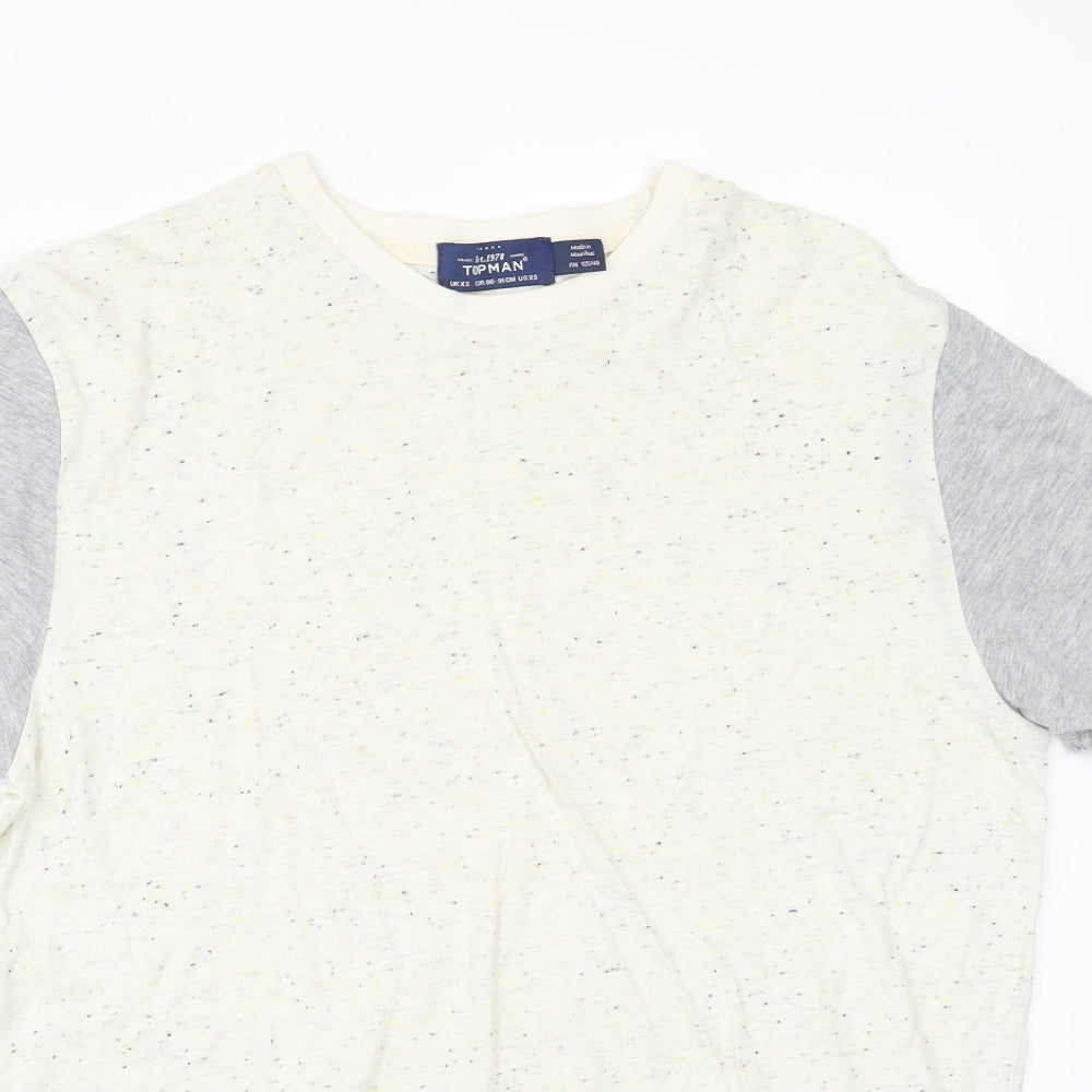 Topman Mens Beige    T-Shirt Size XS
