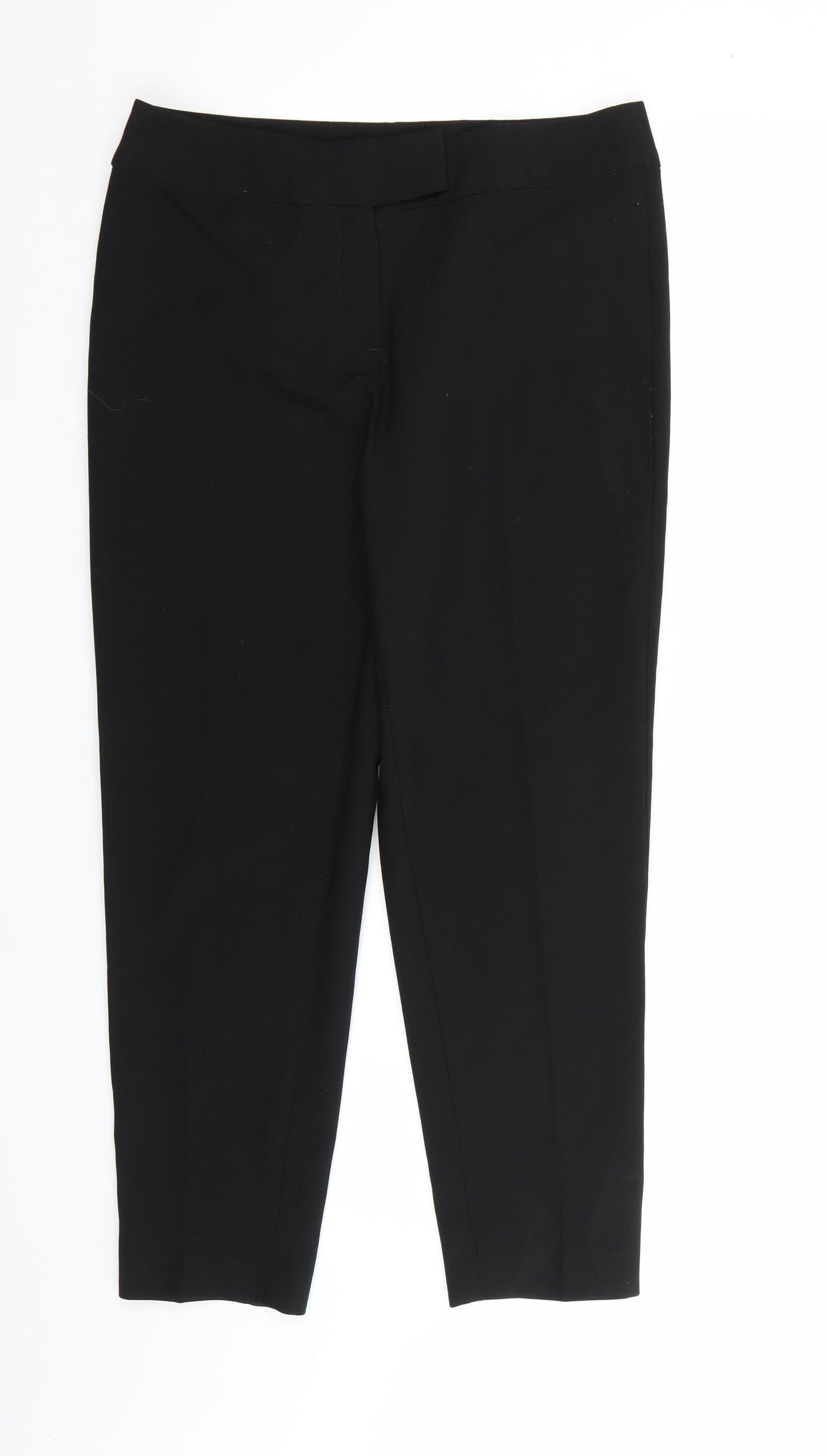 George Womens Black  Rayon Dress Pants Trousers Size 10 L26 in