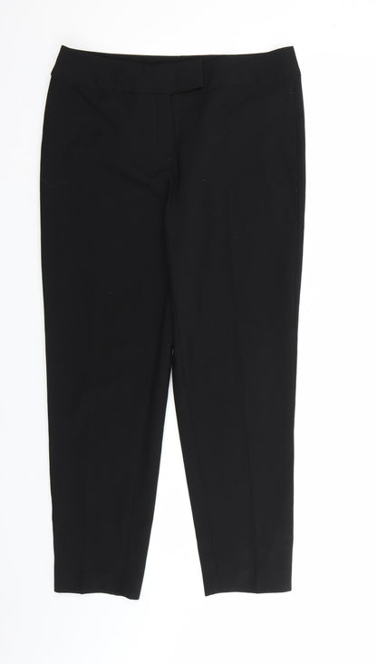 George Womens Black  Rayon Dress Pants Trousers Size 10 L26 in