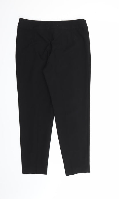 George Womens Black  Rayon Dress Pants Trousers Size 10 L26 in