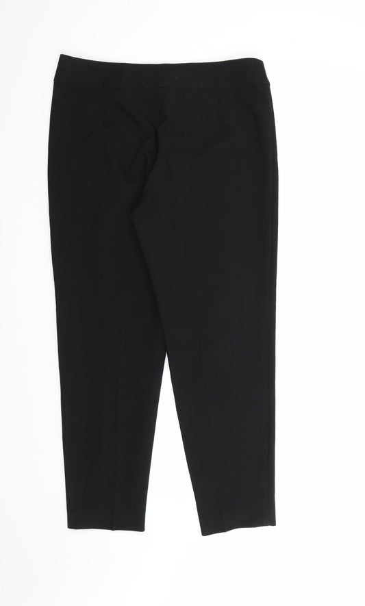 George Womens Black  Rayon Dress Pants Trousers Size 10 L26 in