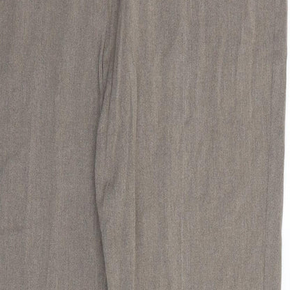 Womens UK Size 18 Marks and Spencer Regular Fit Dress Pants Brown Trousers